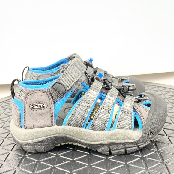 Keen Other - Keen Kids Size 9 Sandals Water Shoes Blue Gray Nylon Closed Toe Newport H2 Boys